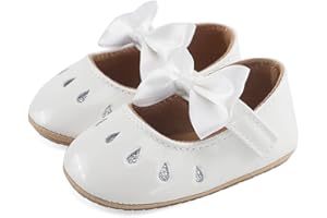 LACOFIA Scarpe Bowknot Primi Passi per Bambina Ballerine Neonata con Suola Morbida Antiscivolo
