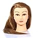 CoastaCloud 30% Real Human Hair 25 inch Pratice Study Hair Head Mannequin For Salon Beauty School Hair Coloured Dye Stright Hairdressing Golden Hair