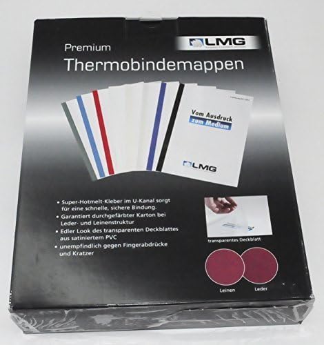 LMG LMG/Bmdlem BEIG R1.5 Thermal Binding Covers Linen Texture Matt Front, Filing Holes Beige 1.5 mm Pack of 50