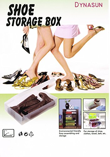 3x DynaSun PP436 Schuhbox Schuhkasten Lagerkasten Box Schuhschachtel für Aufbewahrung Stiefel faltbare Halter für Damen und Herren - 4
