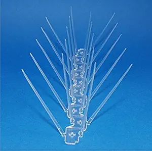 SpikeZone - Spikes for Bird & Pigeon, Bird Spikes, Pigeon Control Spikes, Bird Deterrent, Pigeon Problem Solutions (10 Pcs. Pack)