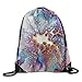 Produktbild nutolip Beam Mund Rucksack Colorful World Rucksack Rucksack, Neuheit Persönlichkeit Travel bag-17 * 35,6 cm