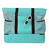 Duradera en construcción con asas acolchadas y reforzadas para mayor comodidad y una caída de hombros de 9 ", esta bolsa es perfecta para la playa, la piscina, los parques, los picnics, la barbacoa, el campamento, los viajes por carretera, las vacaciones, los festivales, los viajes y los eventos deportivos.
