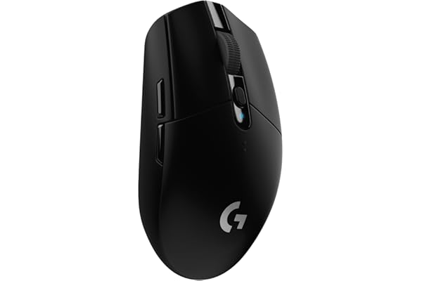 Logitech G305 LIGHTSPEED Ratón Gaming Inalámbrico, Captor HERO 12K, 12,000 DPI, Ultra-ligero, Batería de 250h, 6 Botones Programables, Memoría Integrada, PC/Mac - Negro