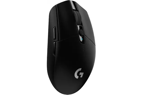 Logitech G G305 Lightspeed Ratón Gaming Inalámbrico, Hero 12K, Negro | 12.000 DPI, ratón con botones laterales, batería de 250 h, 6 botones programables, memoria integrada, PC/Mac, 1 ms, 99 g