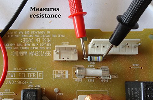 Qprods – Digital-Multimeter. Hintergrundbeleuchtung, Hold-Funktion. Maßnahmen Volt, Ampere, Ohm, Temperatur, Kontinuität, Dioden. Überlastschutz. 2 Jahre Herstellergarantie. Mit Batterie - 5