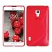 Produktbild kwmobile LG Optimus L7 II P710 Hülle - Handyhülle für LG Optimus L7 II P710 - Handy Case in Rot Transparent