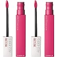 Maybelline Superstay Matte Ink Longlasting Liquid, Pink Lipstick, Up To 12 Hour Wear, Non Drying, 30 Romantic (Pack of 2)