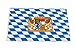 Produktbild Original Handycop® Flagge Fahne F91034 Bayern Landesflagge mit großem Staatswappen 90 x 150 cm - wetterfeste Qualität