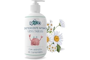 Kikido Detergente Intimo Neonato 250 ml - Sapone Igiene Intima Bambina e Bambino con Camomilla, Detergente Delicato Neonato - Sapone Delicato Bambini Senza Alcool