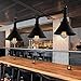 Produktbild Retro metall pendelleuchte schwarz kreative schatten Vintage Glühbirne Innenbeleuchtung Dekoration Industriestil LOFT Klassisches design ndash kronleuchter pendelleuchte e27 * 3