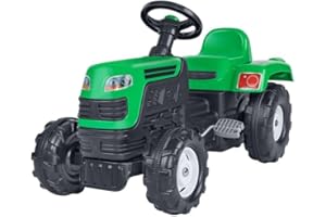 Dolu Globo Giocattoli – Trattore a Pedali 4 Ruote, 83 x 52 x 45 cm, Verde 40784