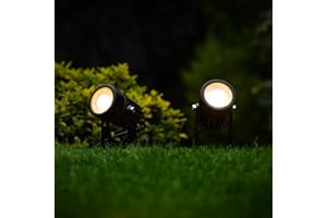 SOLAR CENTRE SolarCentre® Atlas Solar Powered Outdoor Spotlights (Set of 2)