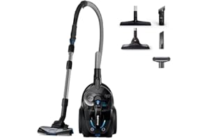 Philips Seria 7000 Odkurzacz Bezworkowy PowerPro Expert - Moc 900W, Filtr Allergy H13, Technologia PowerCyclone 8 i AllergyLock, Nasadka TriActive+, Zasięg 10 m, 2 l pojemnik (FC9741/09)