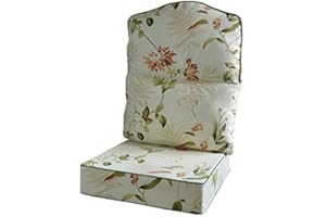 Gilda Replacement Conservatory Cane Furniture DELUXE PIPED - HUMP TOP CHAIR/SOFA/SUITE CUSHIONS (Including Covers and Fillings) for Conservatory Furniture-Wicker,Rattan (Bayswater Autumn)