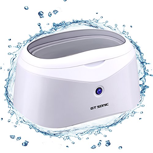 Preisvergleich Produktbild GT SONIC 600ml Ultraschallreiniger Ultraschallreinigungsgerät Brille Ultraschallbad Ultrasonic Cleaner für Brillen Zahnersatz Ultraschall Reiniger mit Edelstahlwassertank Uhrenhalter und Korb