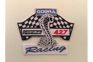 CEEBOO ECUSSON Patches AUFNAHER Toppa THERMOCOLLANT - Cobra Shelby 427 Racing 8 * 6,5 CM