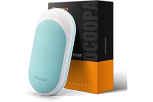 OCOOPA Chauffe-Mains Rechargeables, 1 Paquet de Chauffe Mains électriques Portables 5200 mAh, thérapie Thermique idéale pour l'extérieur, la Chasse, Le Golf, Le Camping, Les Cadeaux Chauds