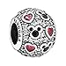 Price comparison product image Pandora Silver Bead Sparkling Mickey Hearts Disney Cz Charm 791457cz by Pandora