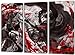 Produktbild Attack on Titan 3teilig im Gesamtmaß 120x80 cm, Leinwandbild auf Holzrahmen gespannt, Leinwandbild, 1A Qualität zu 100% Made in Germany! Kein Poster Kein Plakat! Echtholzrahmen mit beigelieferten Zackenaufhängern. Fertig bespannt, Sofort dekorieren.