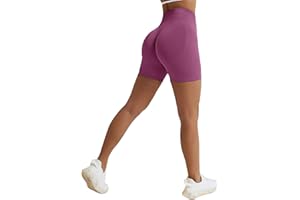 Vertvie Scrunch Bums Gym Shorts for Women Seamless High Waisted Workout Sexy Hip Lifting Tummy Control Booty Shorts for Sports Running Cycling Yoga