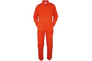 Carson Classic Workwear Arbeitsoverall aus reiner Baumwolle, 1 Stück, 50, orange, KTH735.OR