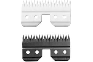 VRMETA Cuchillas de cerámica de alimentación rápida para Oster Fast Feed Clipper Oster A5 Cuchillas de cerámica de alimentación rápida Cuchilla de repuesto para Wahl KM Series