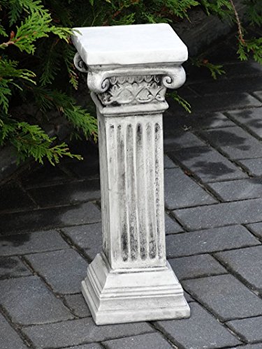 Steinfigur Nr.369 Gartensäule Podest Sockel Säule PALMIRA ca. 44 cm ca. 13 kg - 6