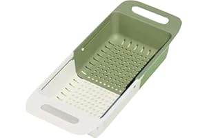 NUYHGTR Cestino di scarico per lavello da cucina, scolapasta da sopra il lavello, rondella per frutta, cestello di scarico per lavello, grande capacità, vassoio per lavare la frutta, per cucina, esterni