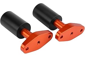 Broco Slider Cadre Moto, pour KTM DUKE 125 200 390 2012-2015 Kit 2 Pièces Patin Anti-Chute Aluminium CNC T6061 Anodisé Orange Protection Châssis