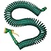 50FT COIL 50 FT 15M GARDEN HOSE PIPE + SPRAY GUN NEW