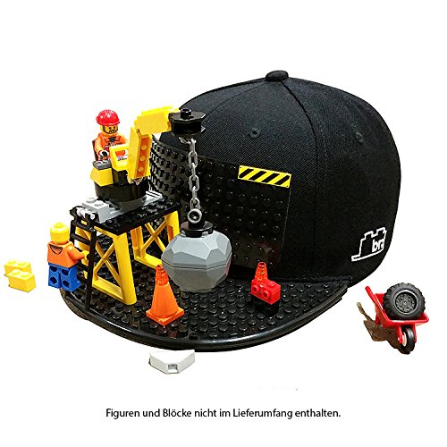Preisvergleich Produktbild BrickBrickCap Schwarz für Kinder - Lego Kompatibel