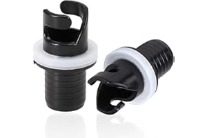 JSUOEO Adaptador de Manguera de Bomba de pie de Barco Adaptador de Kayak de válvula H-R 2 válvulas inflables de Barco Adaptador de Manguera Adaptador de Manguera Inflable Adaptador 1.97 Pulgadas