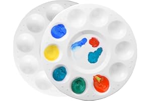 AILIVER Paletas de Mezcla, Paletas Pintura, Paletas de Colores para Almacenamiento, 2 Unidades