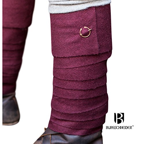 Preisvergleich Produktbild Mittelalter Fibelset 2 Gewandnadeln für Beinwickel Brosche Schmuck Handarbeit Ø2,4cm