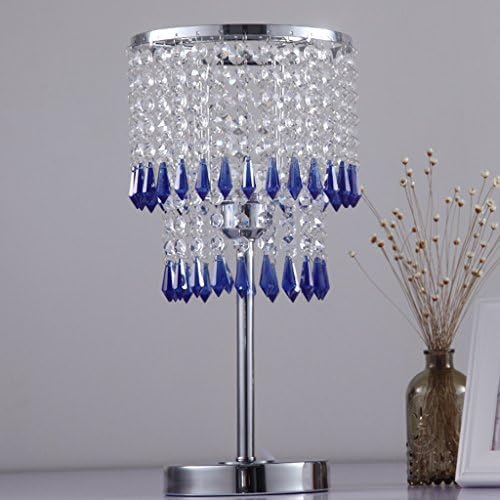 SKC LIGHTING Crystal Table Lamp Modern Table Lamp Bedside Table Lamp Wedding Table Lamp ( Color : Blue Enchantress )