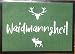 Produktbild Stylegeist-Fußmatte für Jäger Waidmannsheil in grün,Geschenkidee Jagdfreunde mit Hirsch, 50x70cm,waschbar,gummibeschichtet Rutschfest aus Polyamid