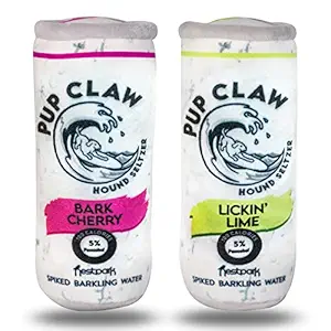 Nestpark White Paw Dog Toys - Funny Cute Plush Dog Toys with Squeaker - (2 Pack)