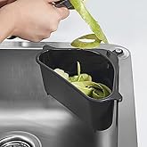 Deconox Plastik Lavabo &Ccedil;&ouml;p Filtresi ve S&uuml;zgeci - Silikon Vantuzlu K&ouml;şe Lavabo Organizeri - Yemek Artığı S&uuml;zme ve &Ccedil;&ouml;p Toplama 