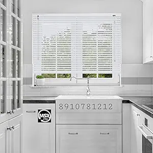 MSR 116 Venetian Blinds/Curtains and Shades for Home Furnishing(Balcony,Kitchen,Bedroom,Bathroom etc) White (4 ft(W) 4 ft(H))