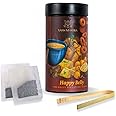 VANN MANTRA Happy Belly Green Tea with Bamboo Tong, Herbal Digestive Support Blend with Cardamom, Moringa, Licorice & Fennel, Daily Digestion Tea for Healthy Stomach (25 Tea Bags)