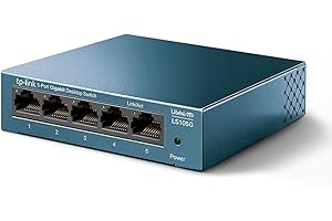 TP-Link Switch Ethernet (LS105G) Gigabit 5 Ports RJ45 Metallique 10/100/1000 Mbps, Idéal pour étendre Le réseau câblé pour Les PME et Les Bureaux à Domicile