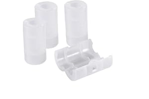 CICIGLOW 4 Szt. Obudowy Konwerterów Baterii, AA do Rozmiaru C Uchwyt na Adaptery Baterii z Limitem Baterii Slot Switcher Converter Cases Box White