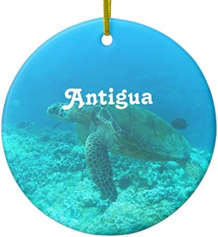 Antigua Scuba Diving Ceramic Ornament Circle