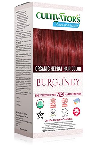 Cultivator's Organic Herbal Hair Colour - Burgundy 100g