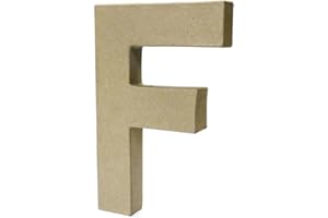 CRAFTY CROCODILES Papier Paper Mache Large Letters 20.5cm - Cardboard Craft (F)