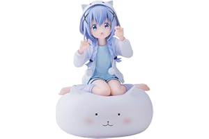 CIYOULIO Kawaii Kafuu Chino agenouillé - Ornements animés - Modèle Figurines Manga Fille Statue Cadeau Sculpture Décoration