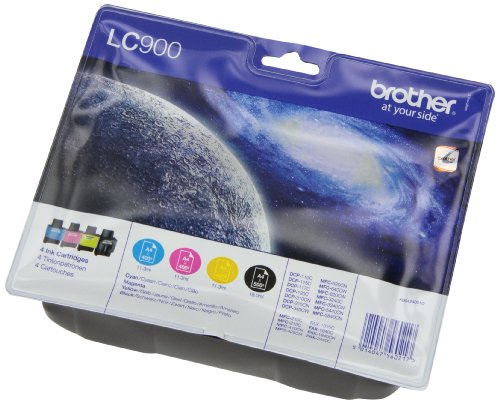 Brother LC-900 Original Tintenpatronen Value Pack (kompatibel mit verschiedenen Brother DCP- und MFC-Modellen) - 2