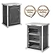 Produktbild Campingschrank grau 60x48x81cm (klein faltbar, klappbar, ideal zum Campen oder fürs Vorzelt)