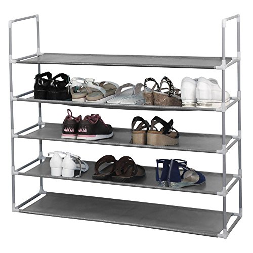 Yahee 10 Schicht Schuhregal Schuhschrank Schuhablage Schuhe DIY 175 cm x 100 cm x 29 cm - 7